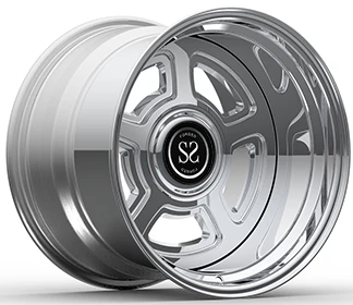 Mukautettu 3 kpl vanteet 18x8 ja 18x12 kiillotettu Dodge Chargerille 1968