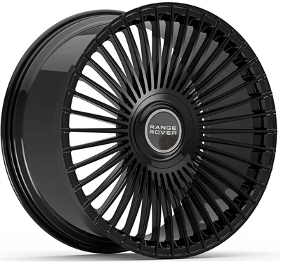 Nes Style Gloss Black 20x9.0 1-PC:n taotut pyörät RANGE ROVERiin