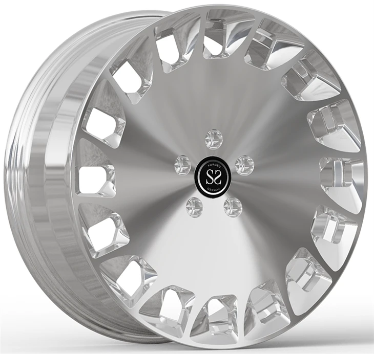 Range Rover L460 24x10.5 Custom 1-PC taotut vanteet harjattu kirkas pinnoite