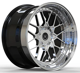 Dodge Challenger 3- PC Chrome Forged Rims 21x9.5 ja 12J räätälöity