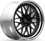HRE Style 21x13 ja 20x9.5 kiillotetut ja mustat mukautetut 3-osaiset taotut pyörät