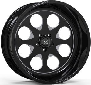 1 PC:n taottu vanne H Style kiiltävä musta