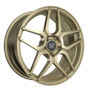 Suosittu väri pronssi monoblokkitaotut vanteet ajoneuvoihin