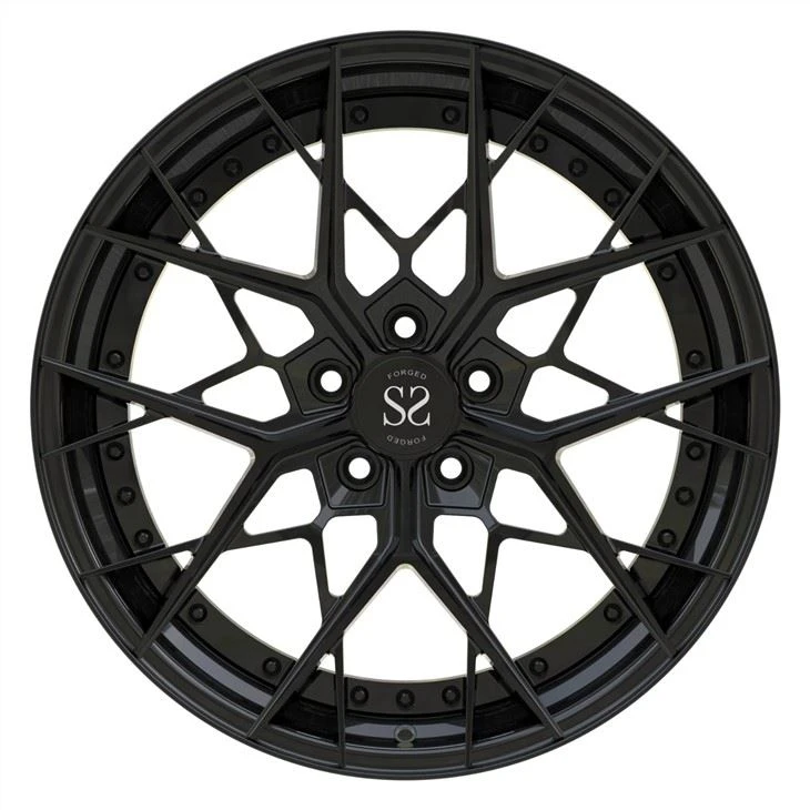 Satin Black All in 21 Inch Customized 2-PC Rims Wheels For Ferrari