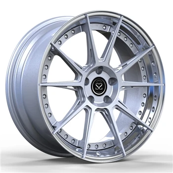 Taotut 2 PC-pyörät 19 tuuman hopeapuolaiset levyt ylellisille Volkswagen T6 -...