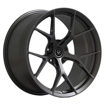 Monoblock 1-osaiset taotut pyörät, harjattu alumiini, musta BMW M3 -vanteille