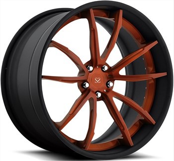 Kultaharjapinnat taotut 2-osaiset pyörät Mercedes Benz Glc:lle 20 tuuman pyörivä kiillotettu porrastettu